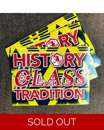 100 x History Class Tradition 6cmx8cm Stickers